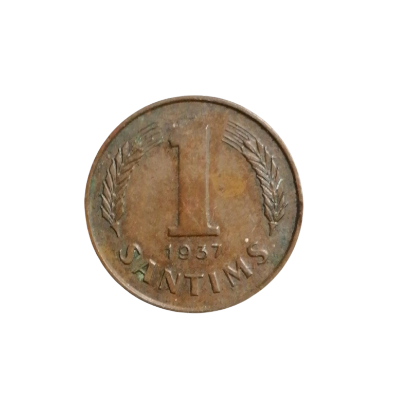 Letonia 1 Santims 1937 KM 10 NO UNC
